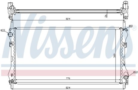 Радиатор системы охлаждения NISSENS 62046A