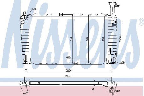 Радiатор NISSENS 62065