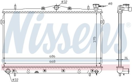 Радіатор NISSENS 62298