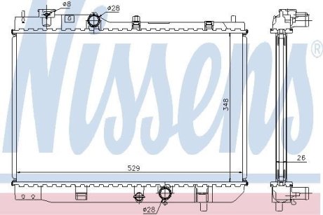 Радіатор NISSENS 62431A