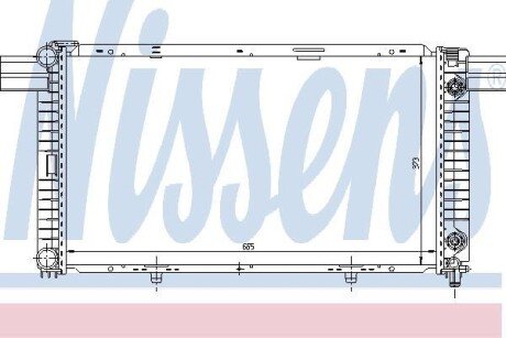 Радіатор, охолодження двигуна NISSENS 62533