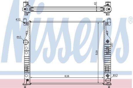 Радіатор системи охолодження NISSENS 62577A