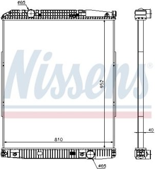 Радиатор, охлаждение двигател NISSENS 626490