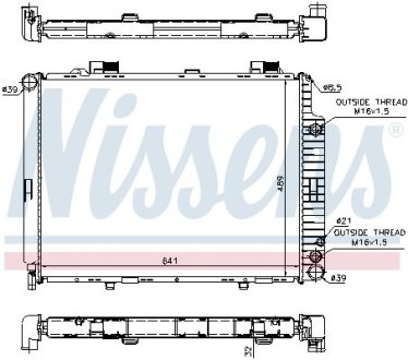 Радиатор системы охлаждения NISSENS 62691A