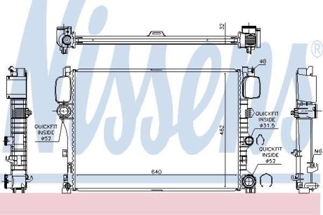 Радіатор охолодження First Fit NISSENS 627025