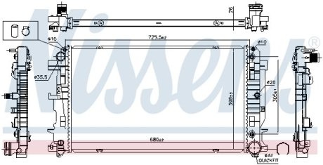 Радіатор NISSENS 627062