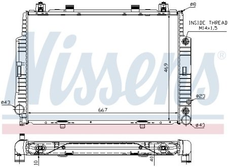 Радіатор NISSENS 62716A