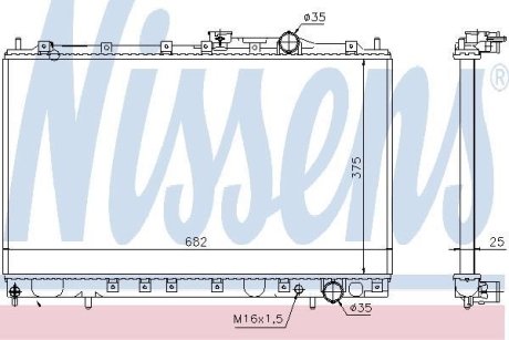 Радіатор NISSENS 628431