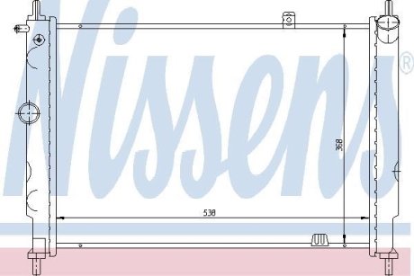 Радиатор, охлаждение двигател NISSENS 63059