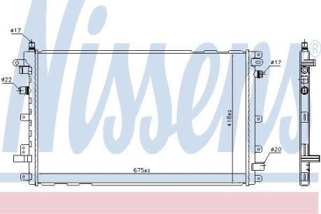 Радіатор системи охолодження NISSENS 630772