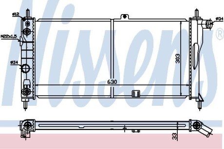 Радiатор NISSENS 632751