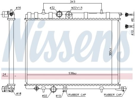 Радиатор системы охлаждения NISSENS 63502A