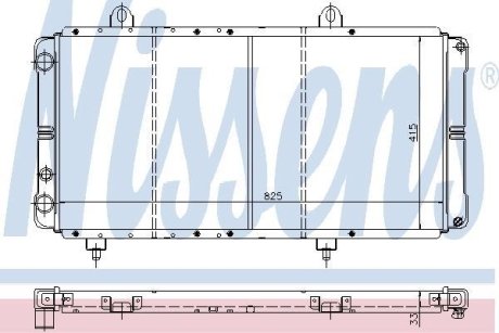 Радіатор, охолодження двигуна NISSENS 635721