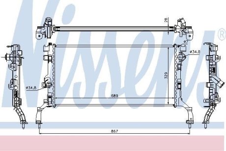 Радіатор NISSENS 637604