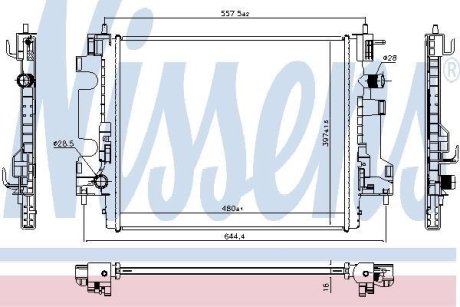 Радіатор NISSENS 637659