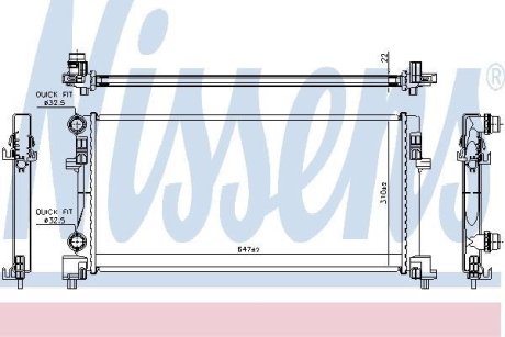 Радіатор NISSENS 64106