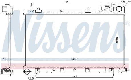 Радіатор NISSENS 64122