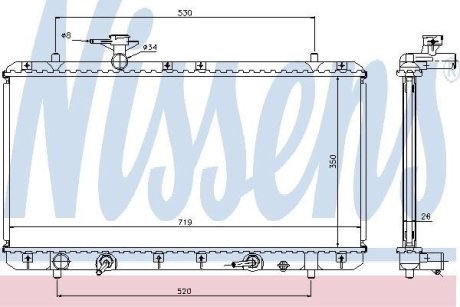 Радіатор NISSENS 64166A