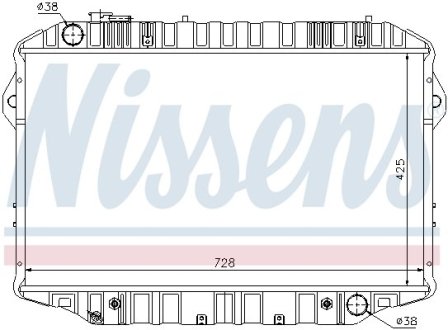 Радиатор, охлаждение двигател NISSENS 64861