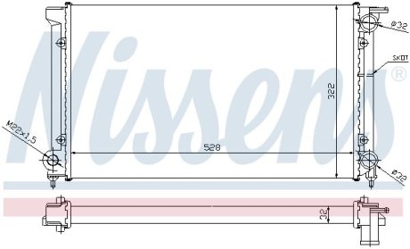 Радиатор системы охлаждения NISSENS 651511