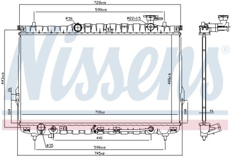 Радиатор NISSENS 67030