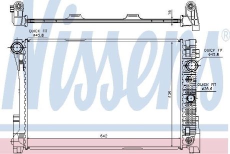 Радиатор системы охлаждения NISSENS 67161