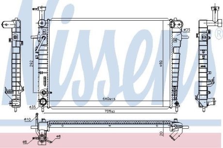 Радіатор охолодження NISSENS 675005