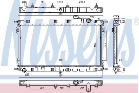 Радіатор NISSENS 68559