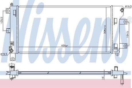 Радіатор охолодження NISSENS 68765