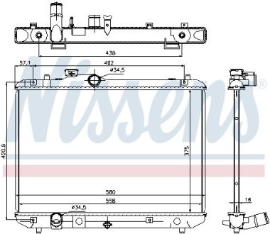 Радиатор NISSENS 69400 (фото 1)