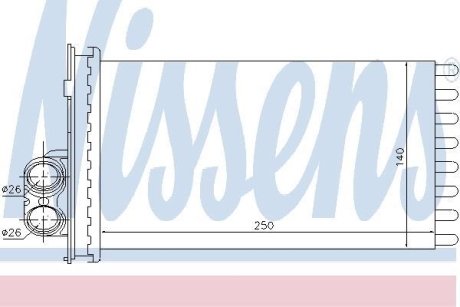 Теплообменник, отопление салона NISSENS 71154