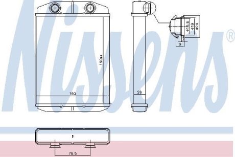 Радиатор обогревателя NISSENS 71458