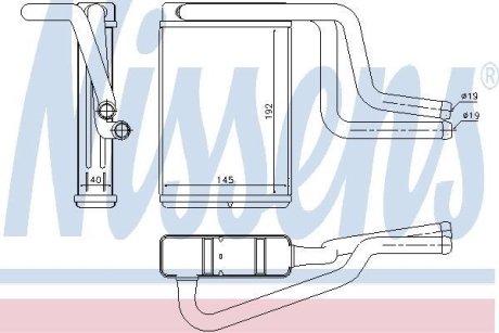 Теплообменник, отопление салона NISSENS 71744