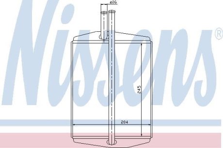 Теплообменник, отопление салона NISSENS 71748