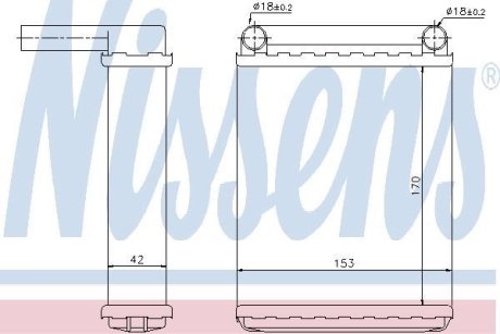 Радіатор пічки NISSENS 72038