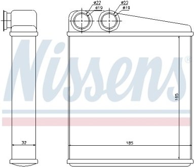 Радіатор обігрівача NISSENS 72206 (фото 1)