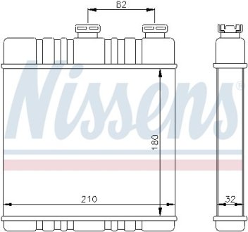 Теплообменник, отопление салона NISSENS 72660