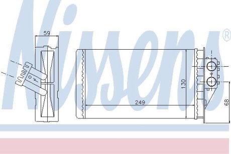 Радіатор пічки NISSENS 72944