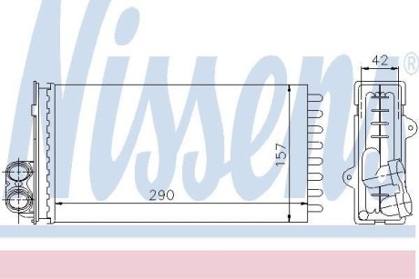 Теплообменник, отопление салона NISSENS 73356