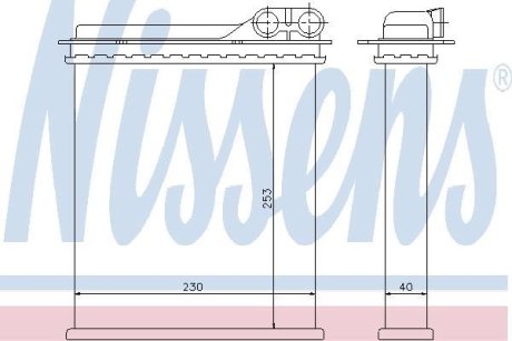 Радіатор пічки NISSENS 73363