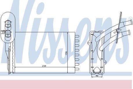 Радіатор пічки NISSENS 73961