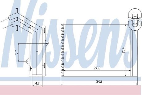 Теплообменник, отопление салона NISSENS 73972