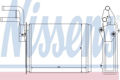 Радіатор пічки NISSENS 73987