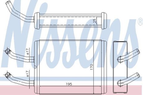 Радіатор пічки NISSENS 77511