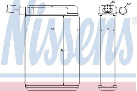 Радіатор опалення NISSENS 77601