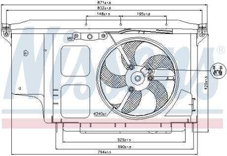 Вентилятор радіатора NISSENS 85007