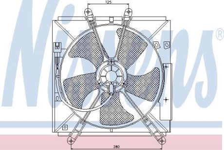 Вентилятор радіатора NISSENS 85330
