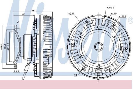 Автозапчасть NISSENS 86085