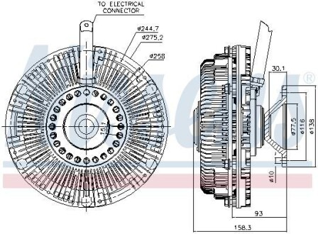 Автозапчасть NISSENS 86182