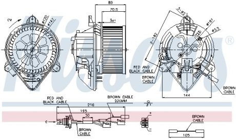 Вентилятор салону NISSENS 87042